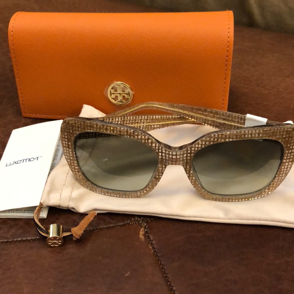 Tory Burch Sunglasses (crystal on raffia)